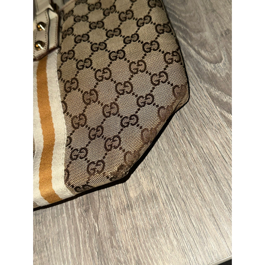 Gucci Sac à main en toile Joy Marron Largeur 32 cm, Hauteur 26 cm, Profondeur 16 cm