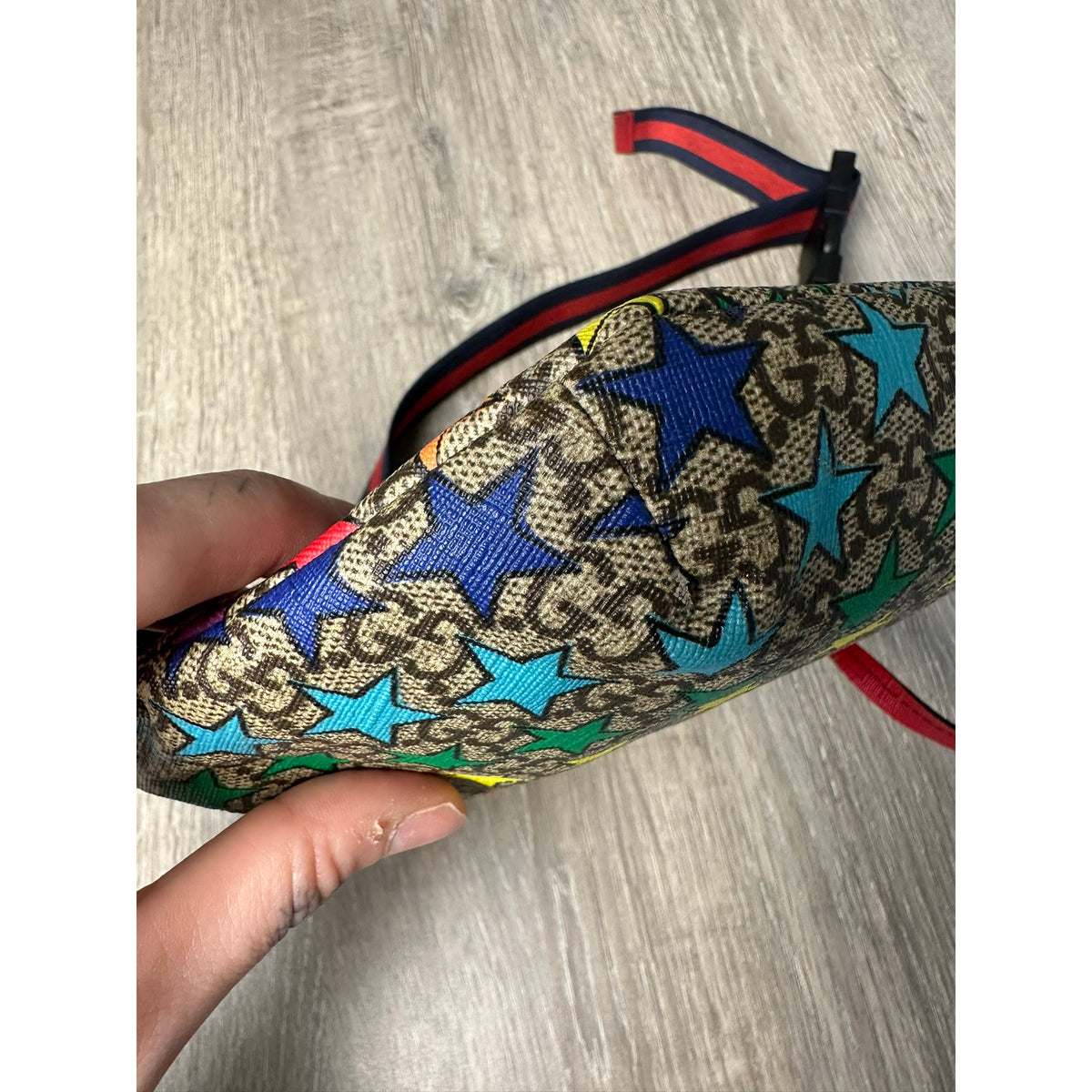 Gucci Sac bandoulière en cuir Multicolore Largeur 23 cm, Hauteur 14 cm, Profondeur 3 cm