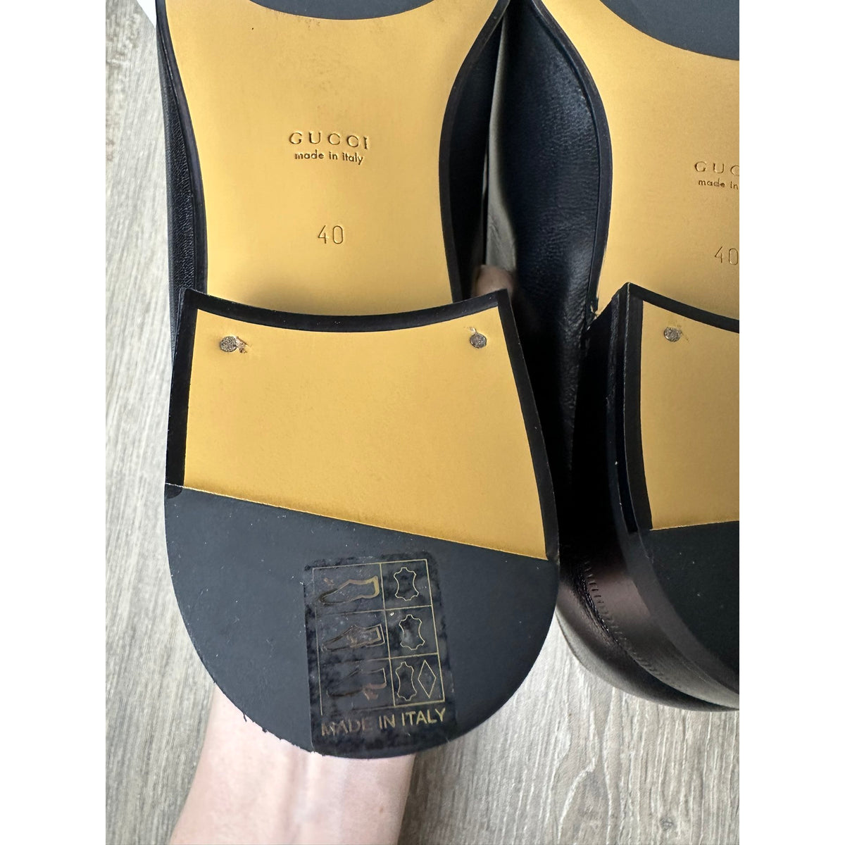 Gucci Mocassins en cuir Jordaan Noir 40