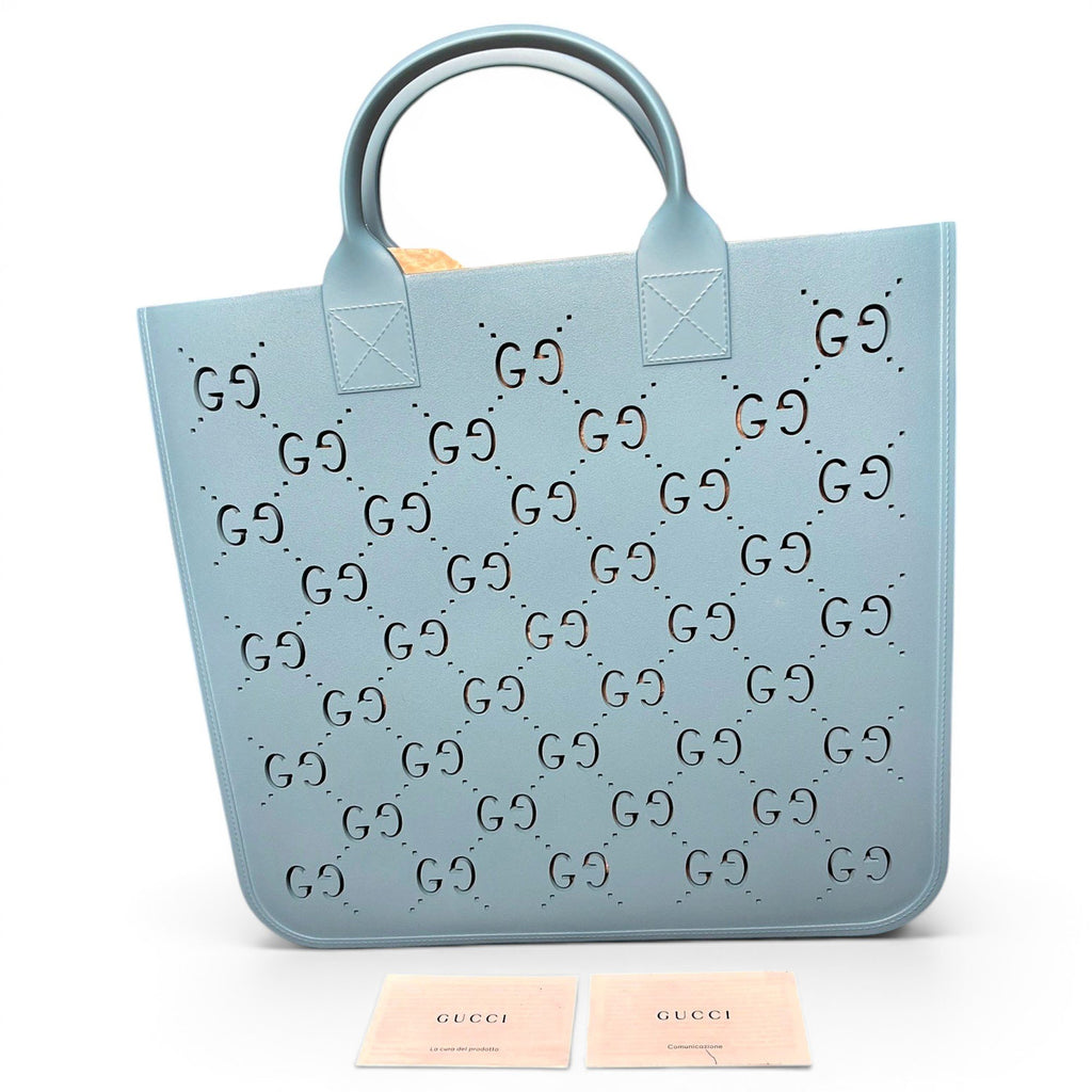 Gucci Cabas Bleu Largeur 33 cm, Hauteur 32 cm, Profondeur 8 cm
