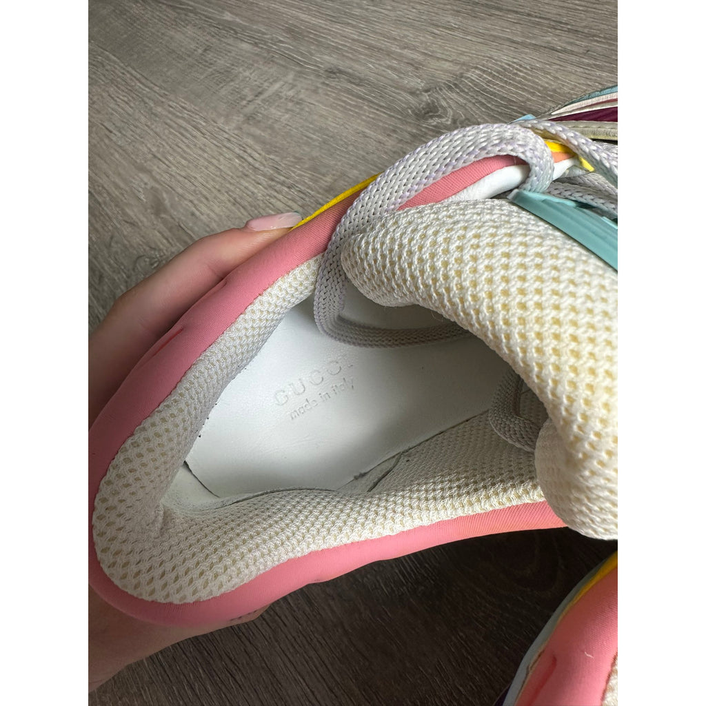 Gucci Baskets en cuir Screener Rose 39.5