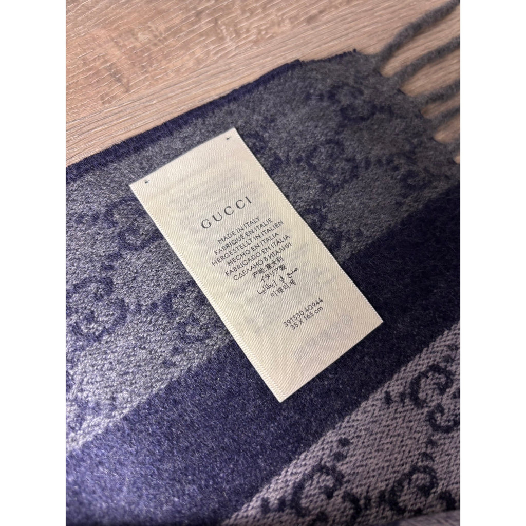 Gucci Echarpe en cachemire Bleu