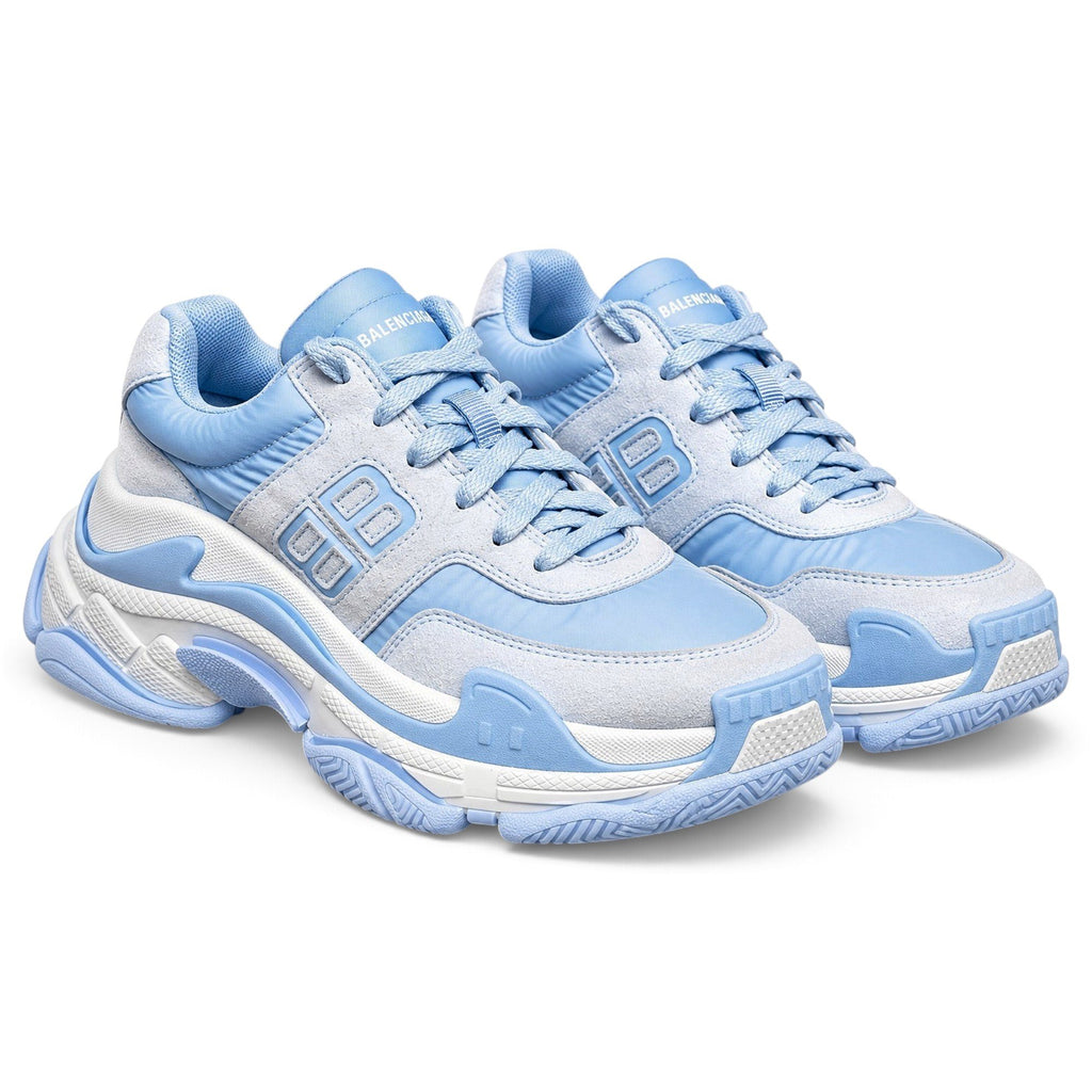 Balenciaga Baskets en toile Triple S Bleu 38