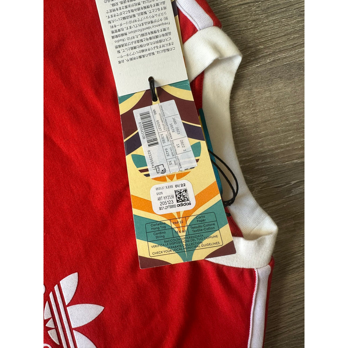 Gucci X Adidas Robe mi-longue Rouge XS
