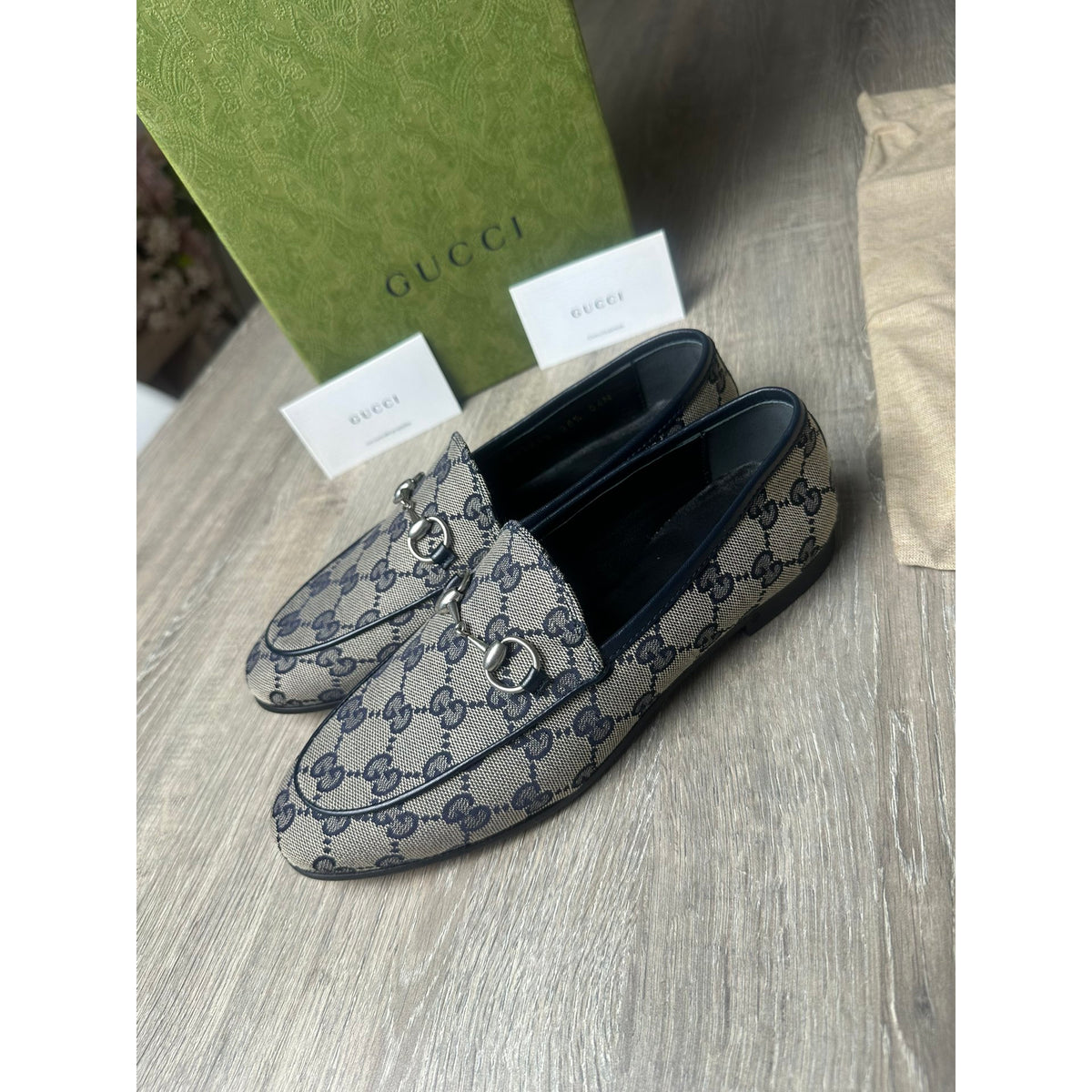 Gucci Mocassins en cuir Jordaan Marron 36.5