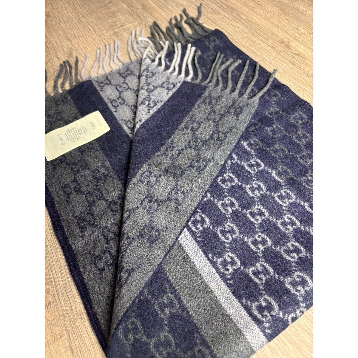 Gucci Echarpe en cachemire Bleu