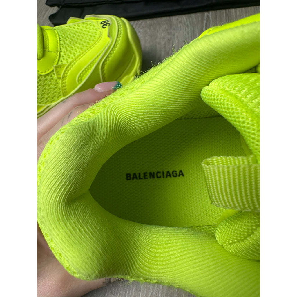 Balenciaga Baskets en cuir Track Jaune 38