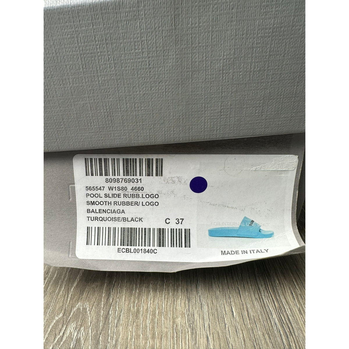Balenciaga Sandales Bleu 37