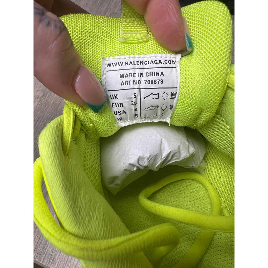 Balenciaga Baskets en cuir Track Jaune 38