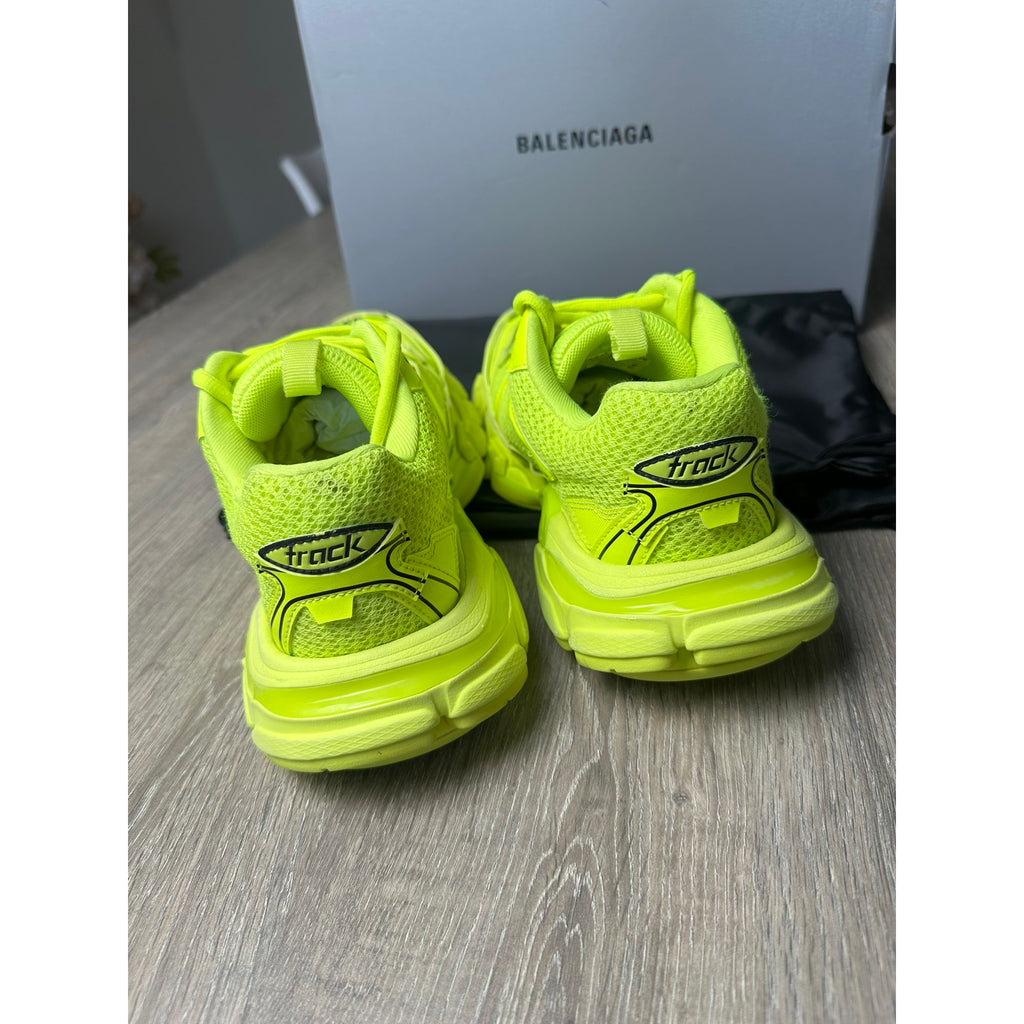 Balenciaga Baskets en cuir Track Jaune 38