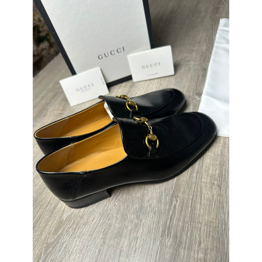 Gucci Mocassins en cuir Jordaan Noir 39