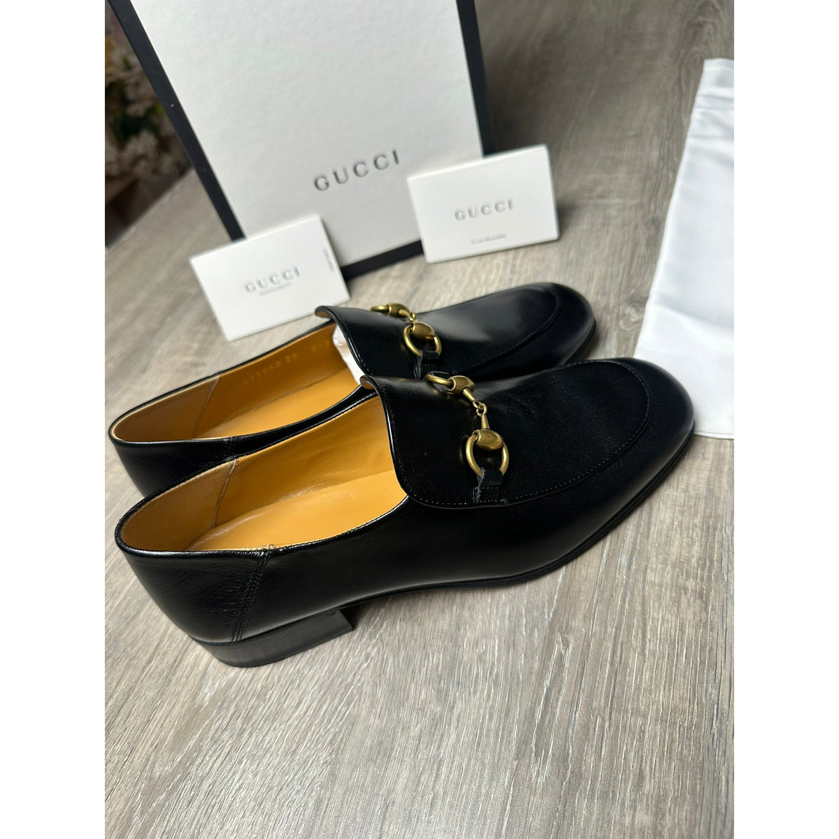 Gucci Mocassins en cuir Jordaan Noir 39