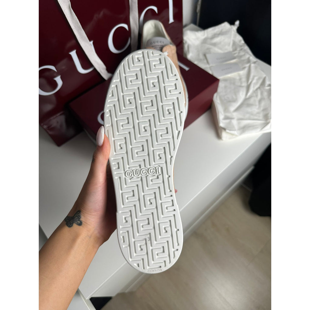 Gucci Baskets en cuir Ace Rose 39