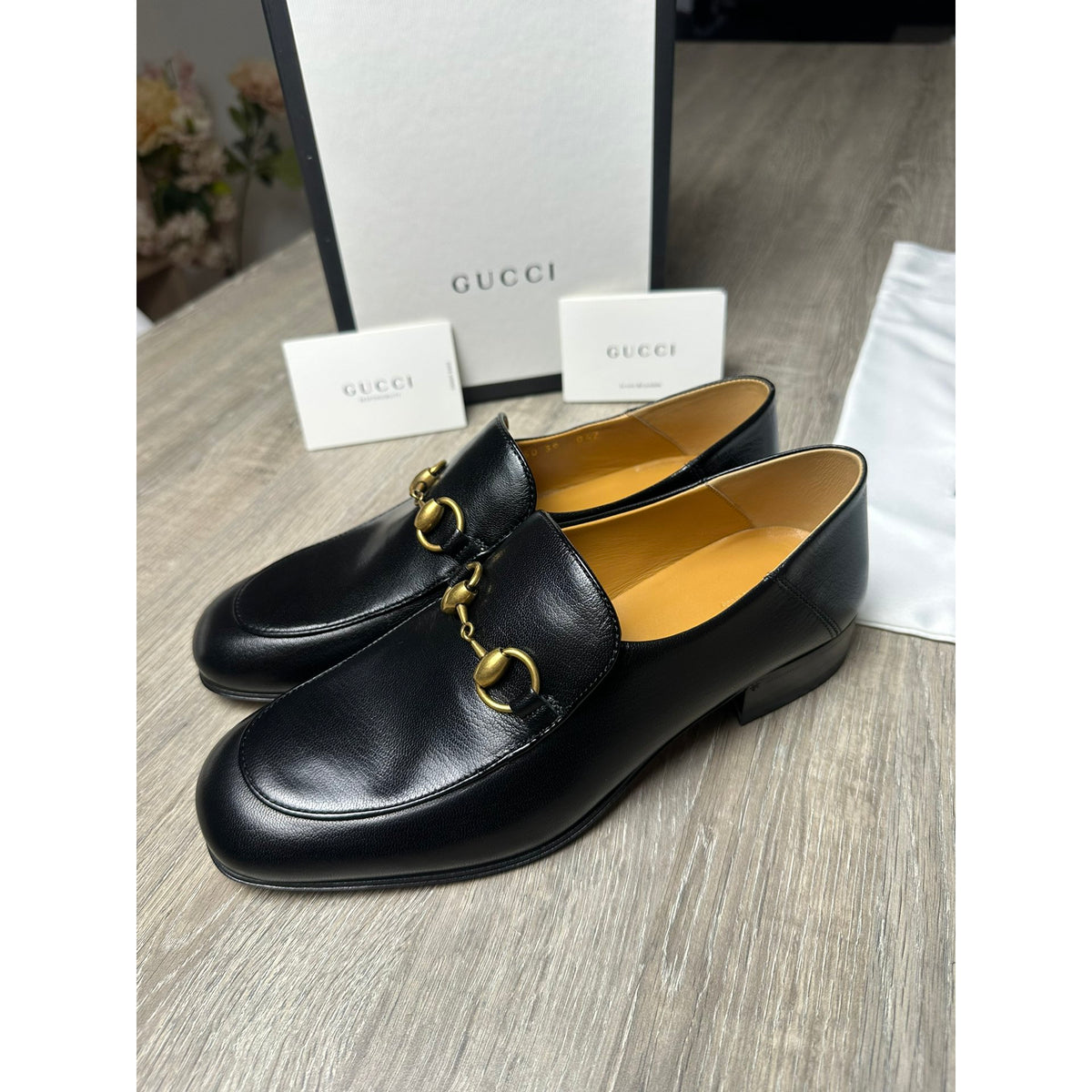 Gucci Mocassins en cuir Jordaan Noir 39
