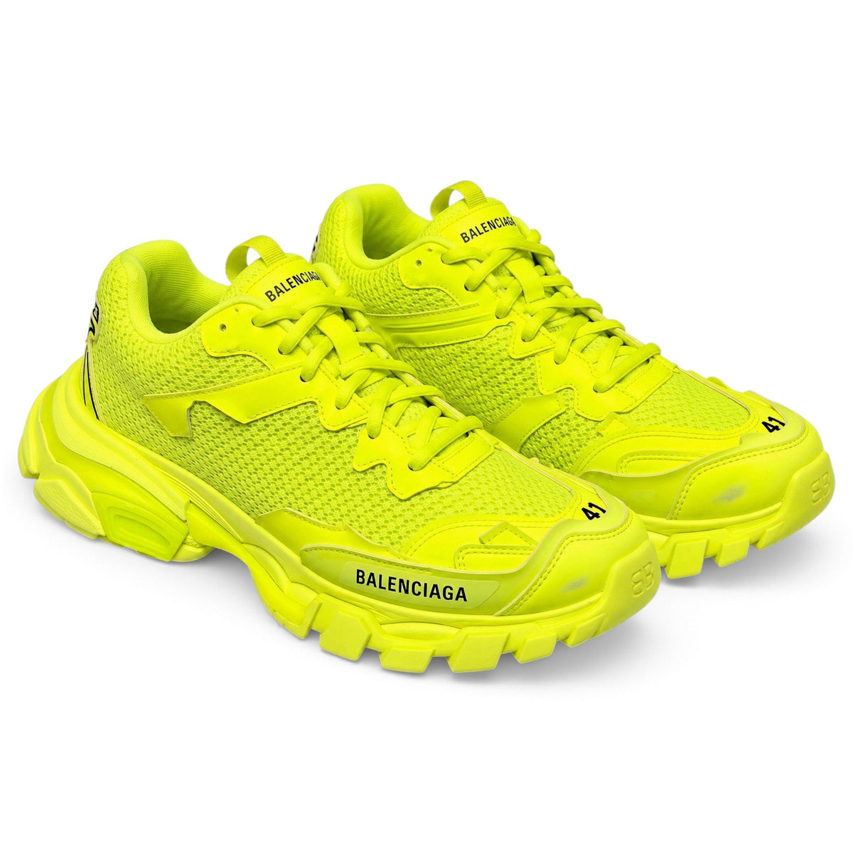 Balenciaga Baskets en cuir Track Jaune 41