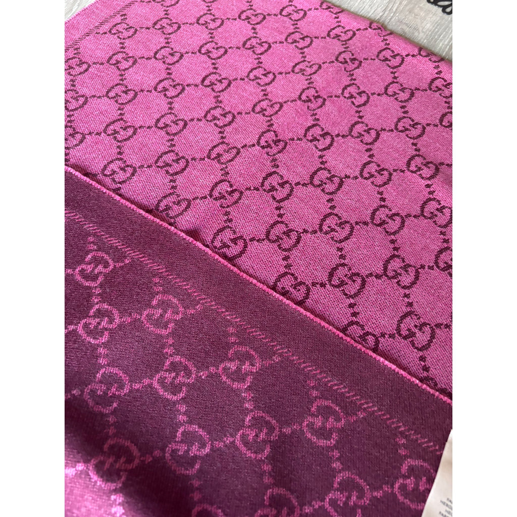 Gucci Echarpe en laine Rose