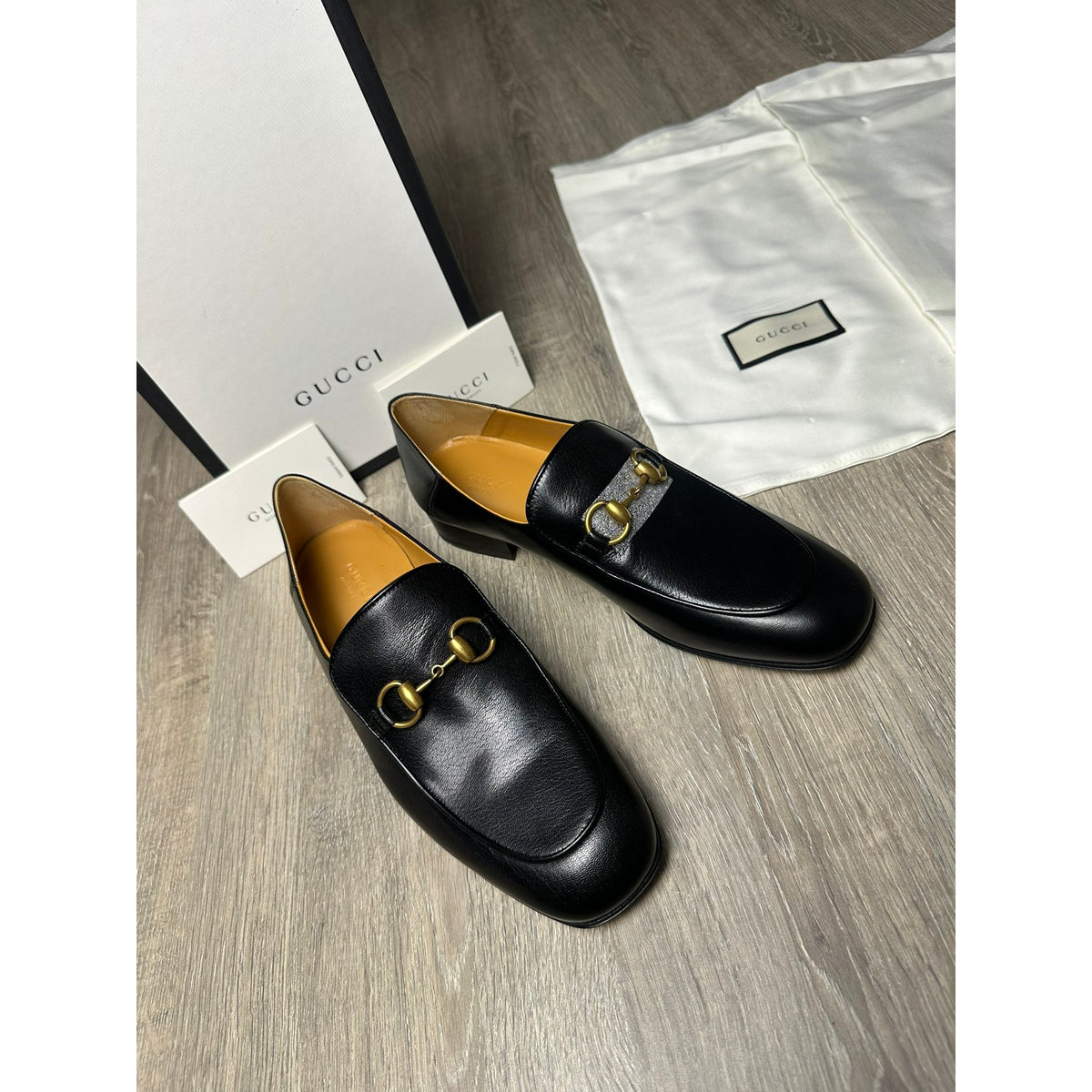 Gucci Mocassins en cuir Jordaan Noir 40