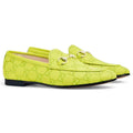 Gucci Mocassins en toile Jordaan Vert 37.5
