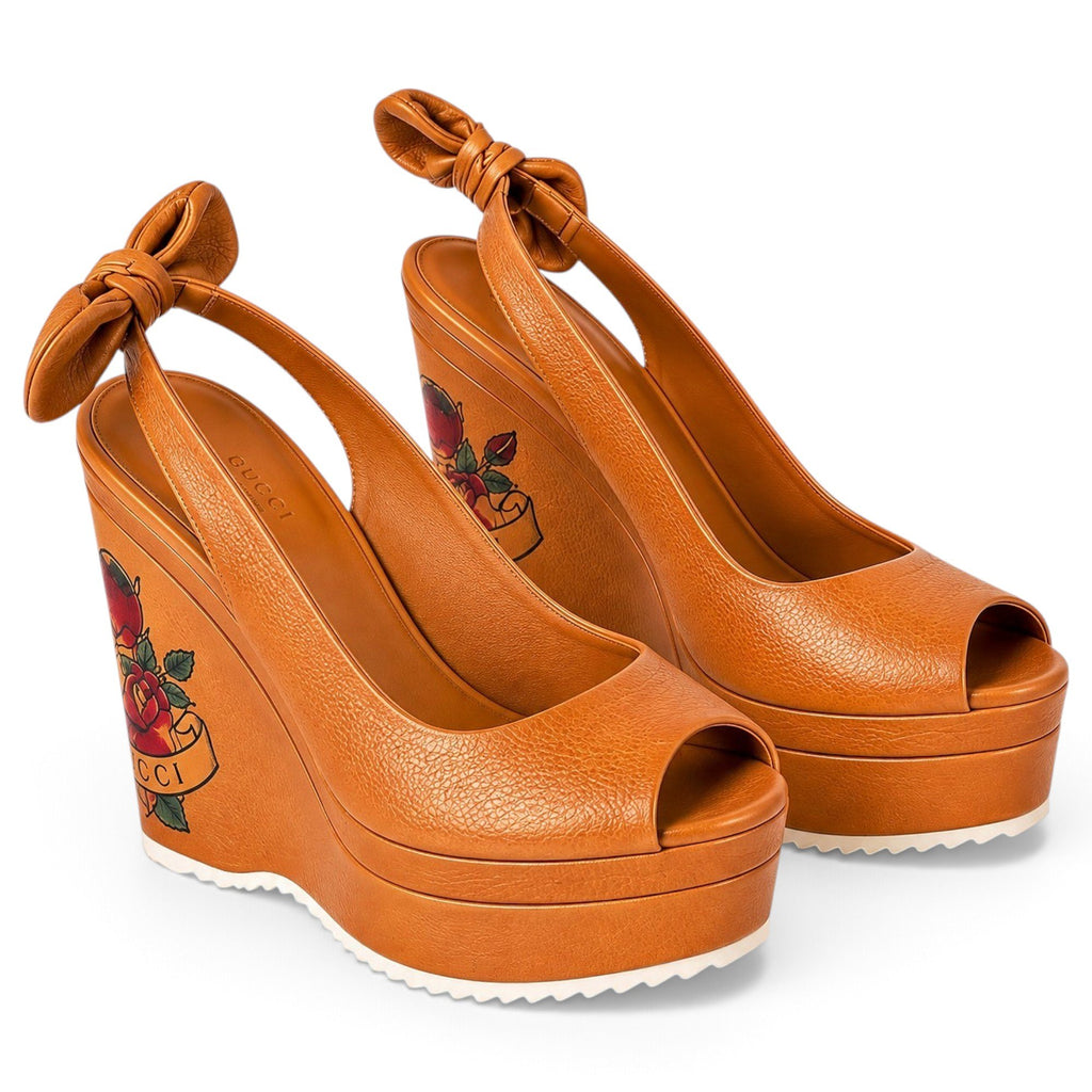 Gucci Escarpins en cuir Marron 37.5