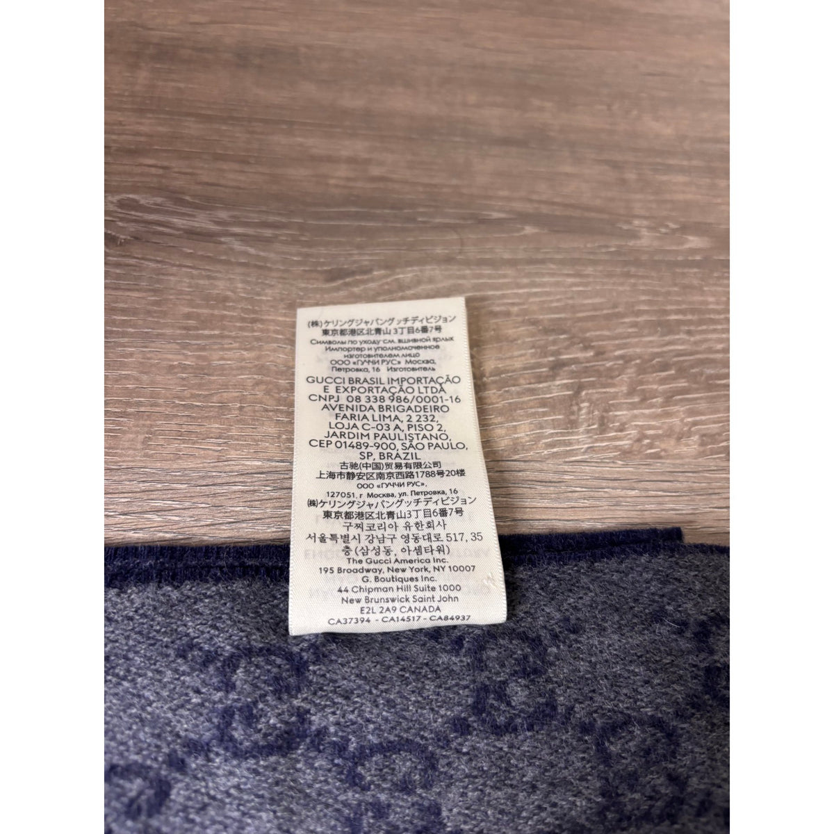 Gucci Echarpe en cachemire Bleu
