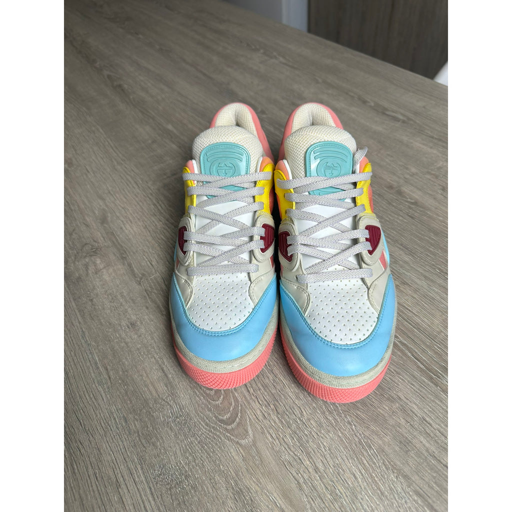 Gucci Baskets en cuir Screener Bleu 39.5