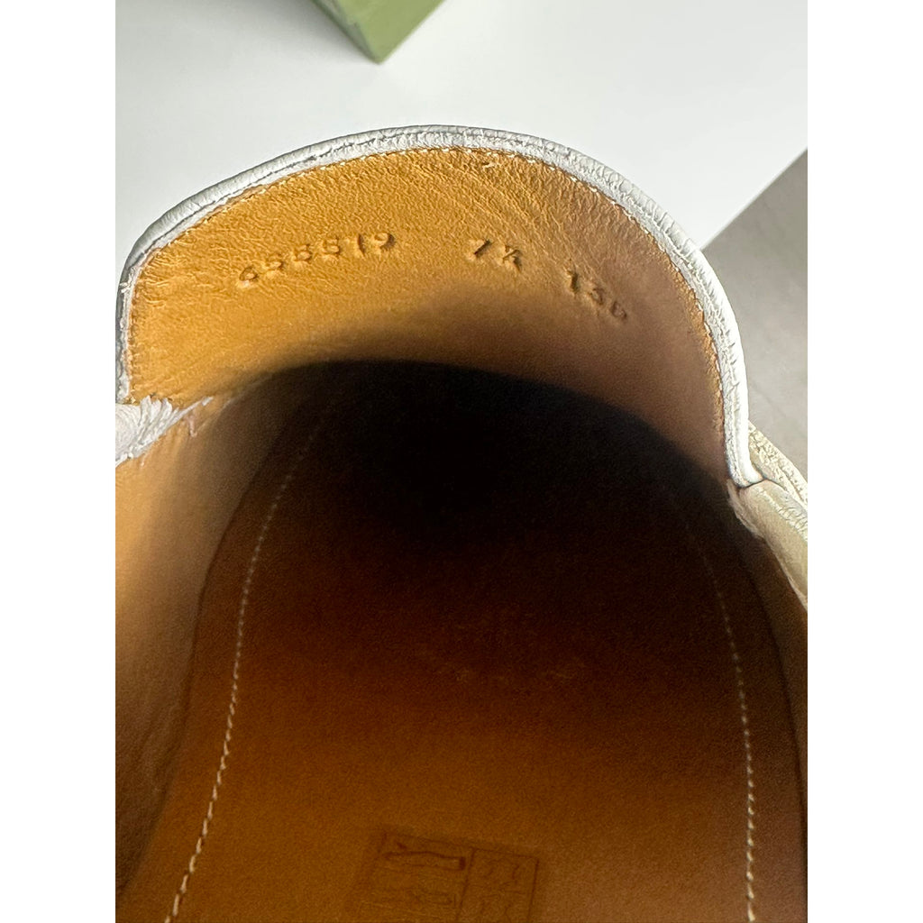 Gucci Mocassins en cuir Jordaan Beige 7.5