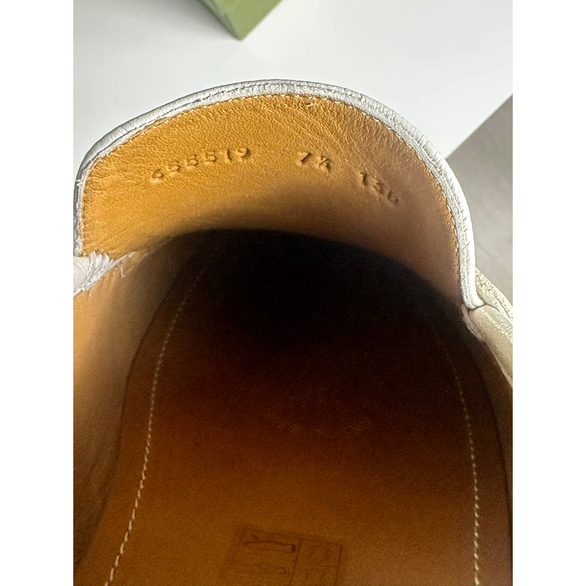 Gucci Mocassins en cuir Jordaan Beige 7.5