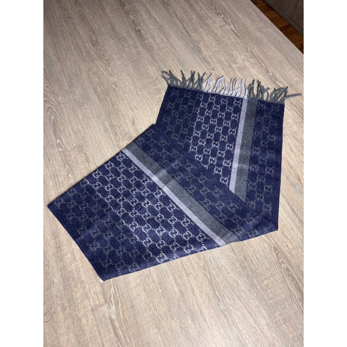 Gucci Echarpe en cachemire Bleu