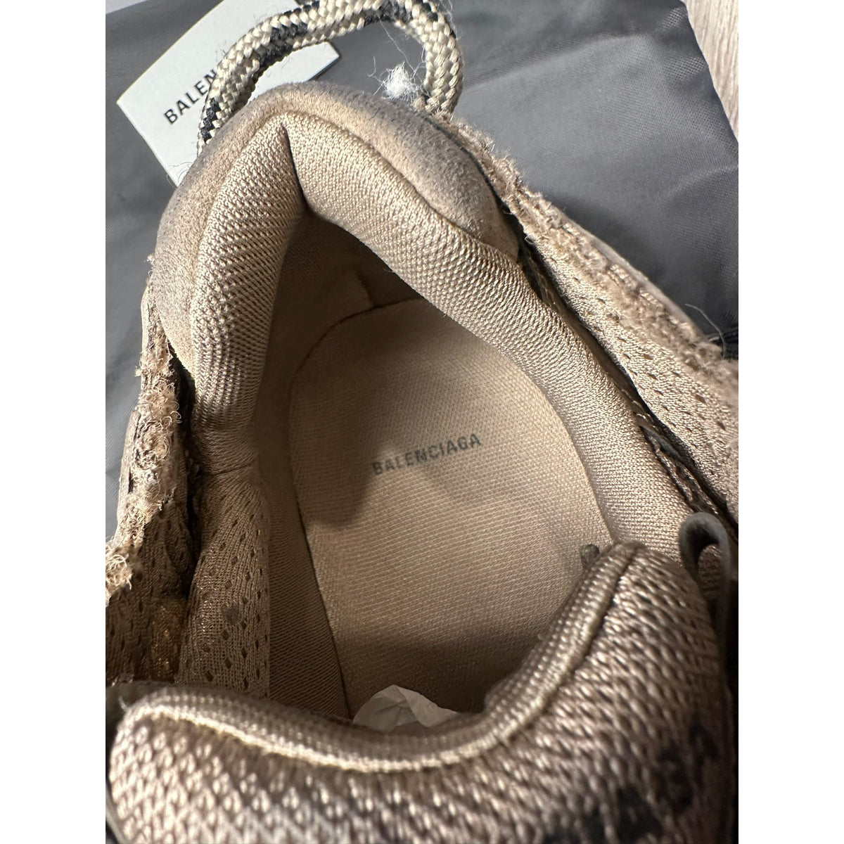 Balenciaga Baskets en cuir Runner Marron 45