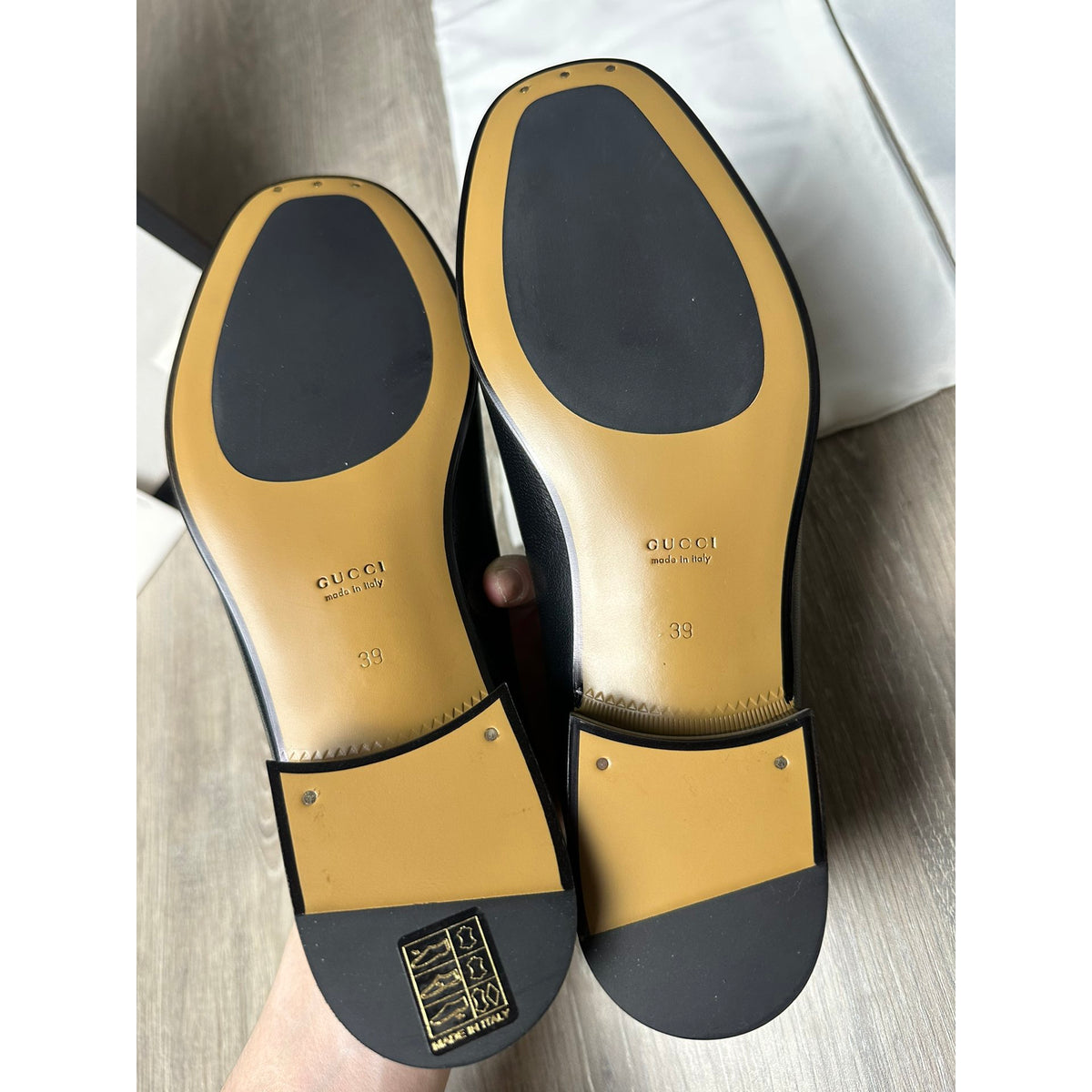 Gucci Mocassins en cuir Jordaan Noir 39