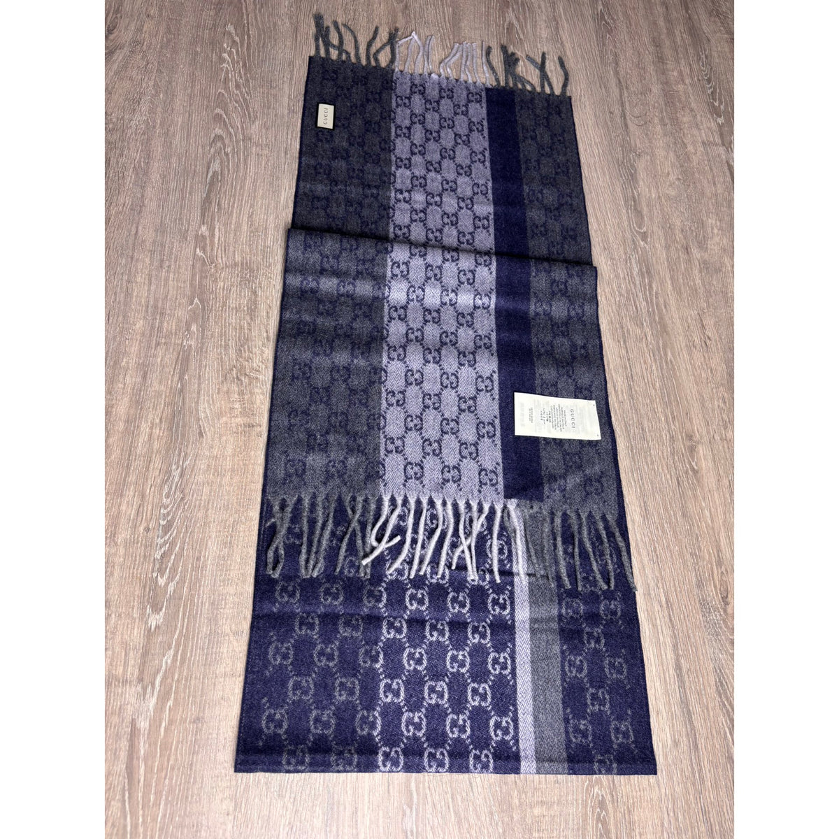 Gucci Echarpe en cachemire Bleu