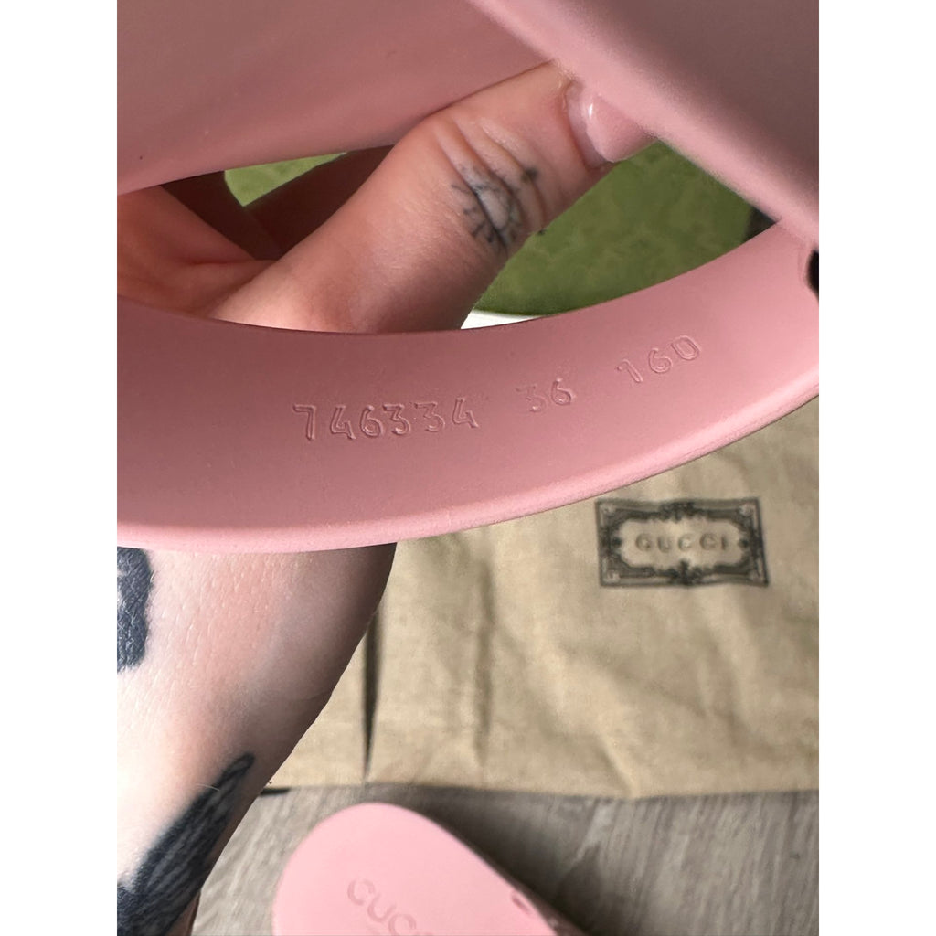 Gucci Tongs Rose 36