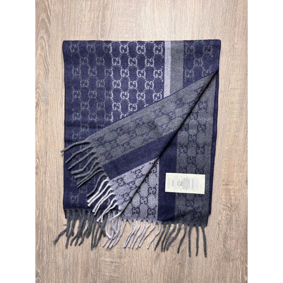 Gucci Echarpe en cachemire Bleu