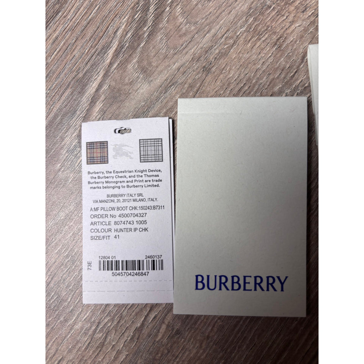 Burberry Bottes fourrées en cuir Jaune 41