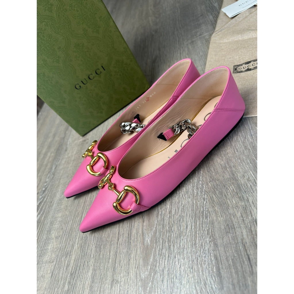 Gucci Sandales en cuir Rose 36.5