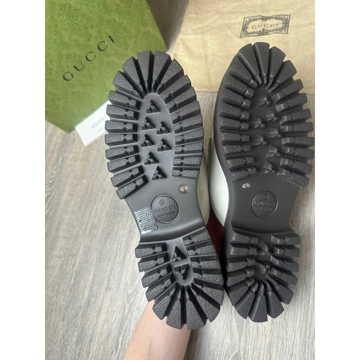 Gucci Mocassins en cuir Princetown Blanc 40.5
