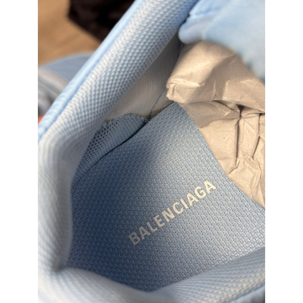 Balenciaga Baskets en toile Triple S Bleu 38
