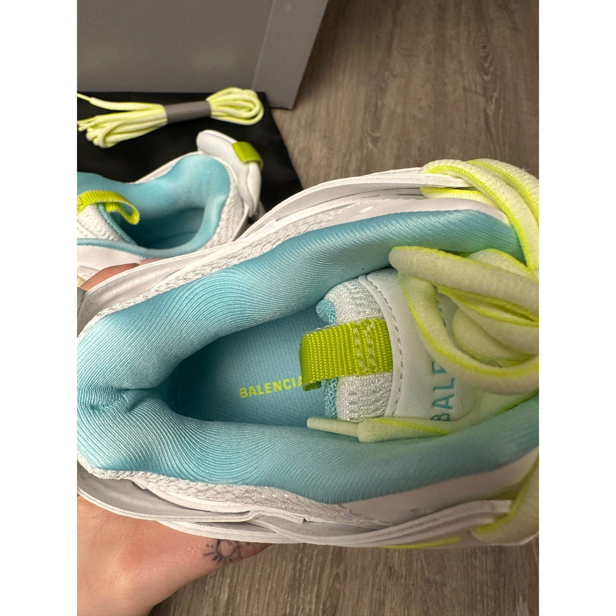 Balenciaga Baskets en cuir Track Blanc 40
