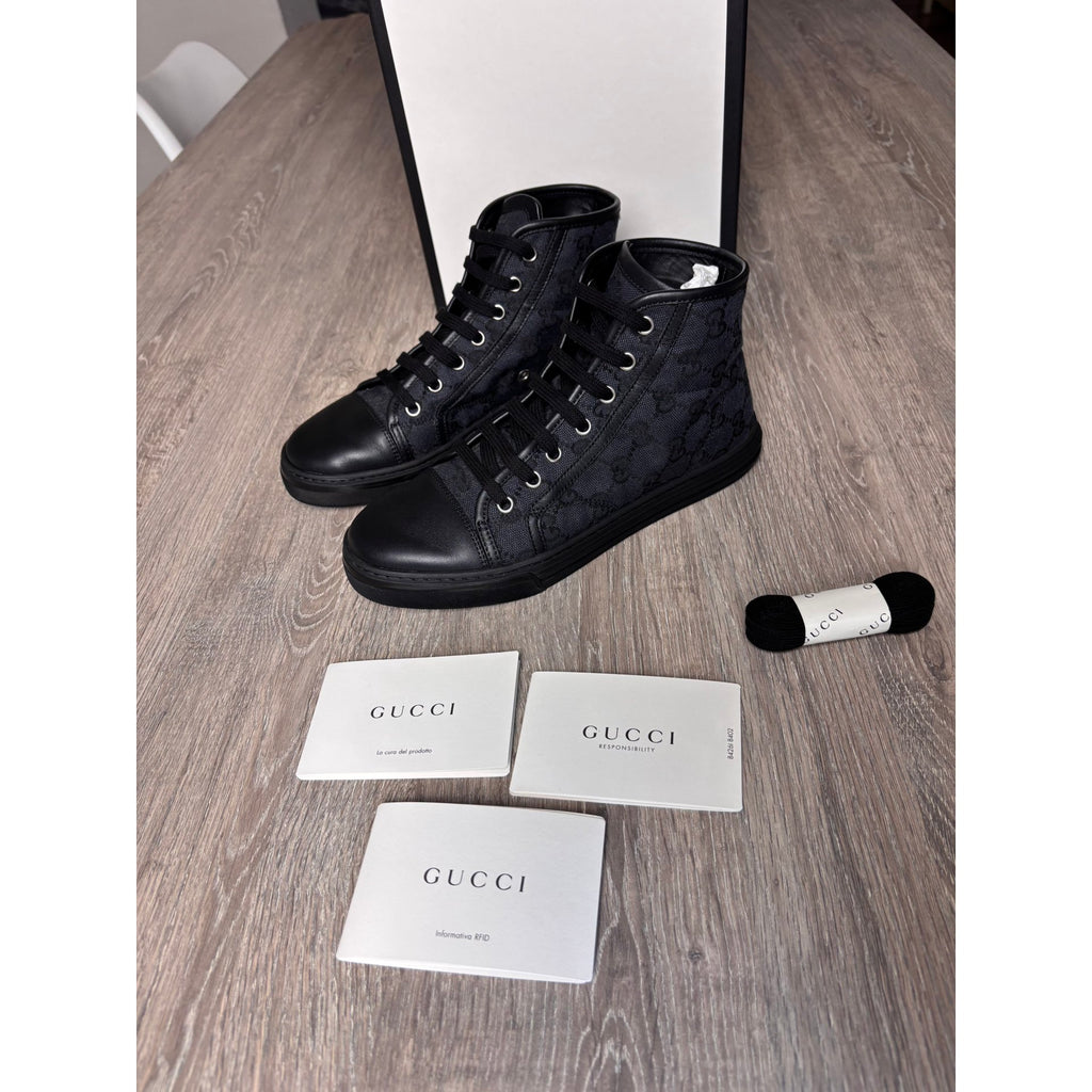 Gucci Baskets en toile Noir 35.5
