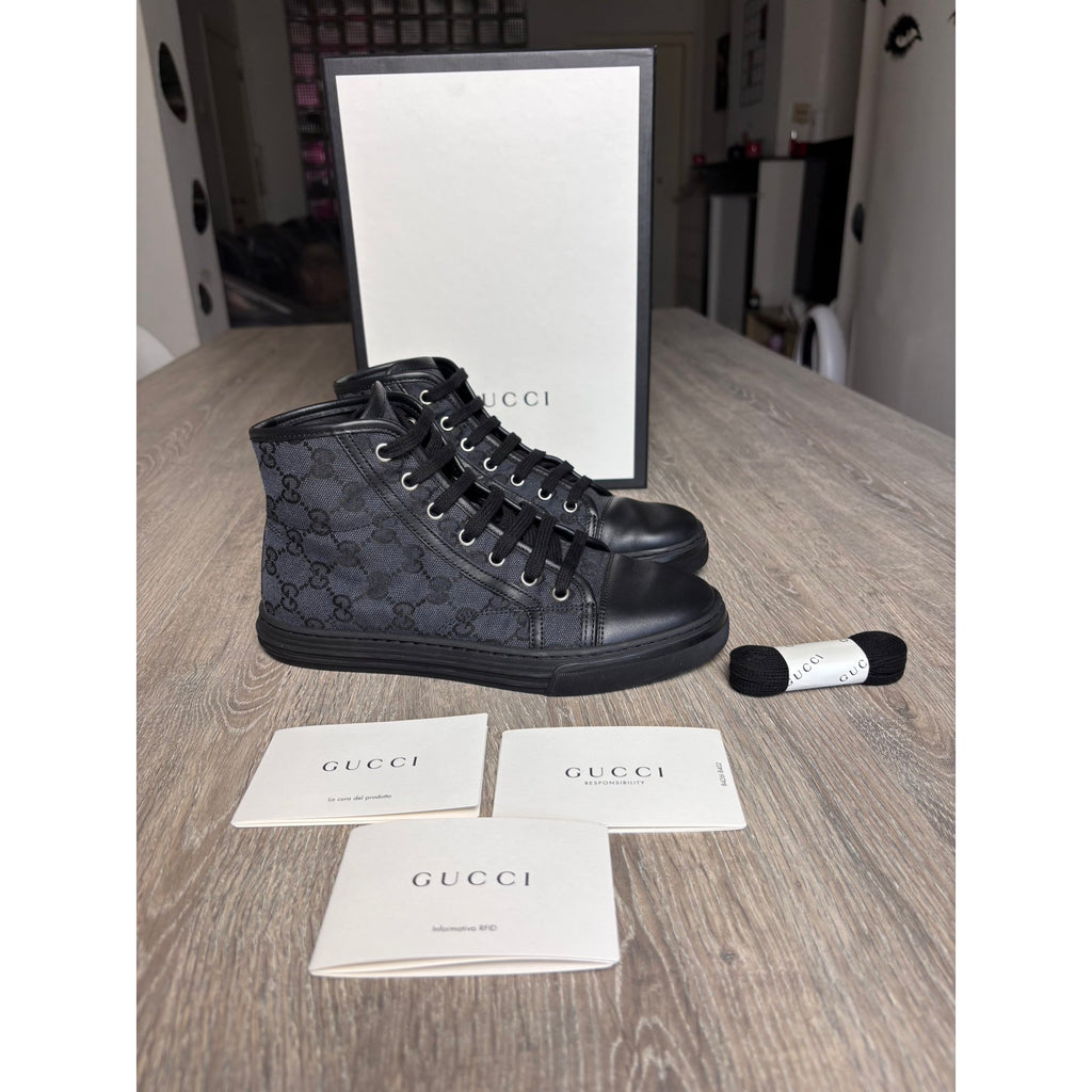 Gucci Baskets en toile Noir 35.5