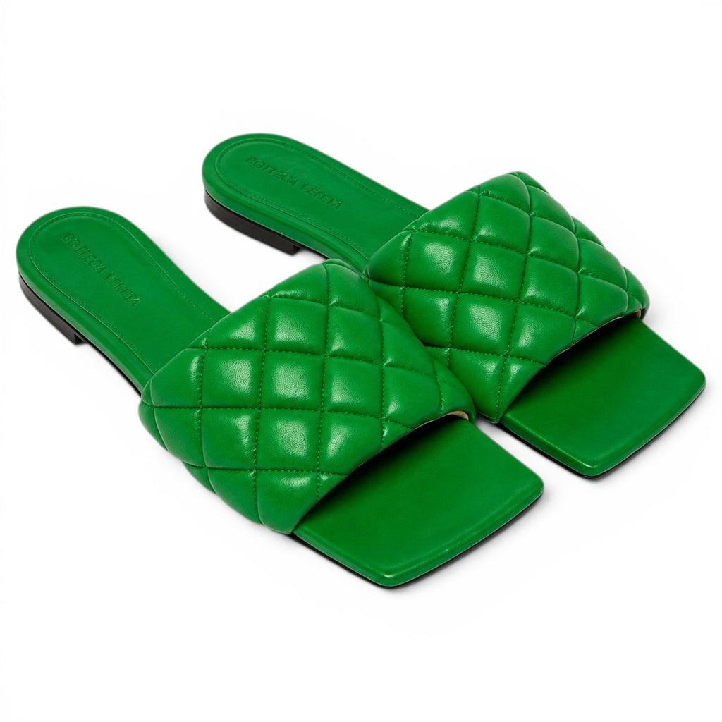 Bottega Veneta Sandales en cuir Bloc Vert 37
