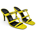 Gucci Escarpins en cuir verni Jaune 37.5