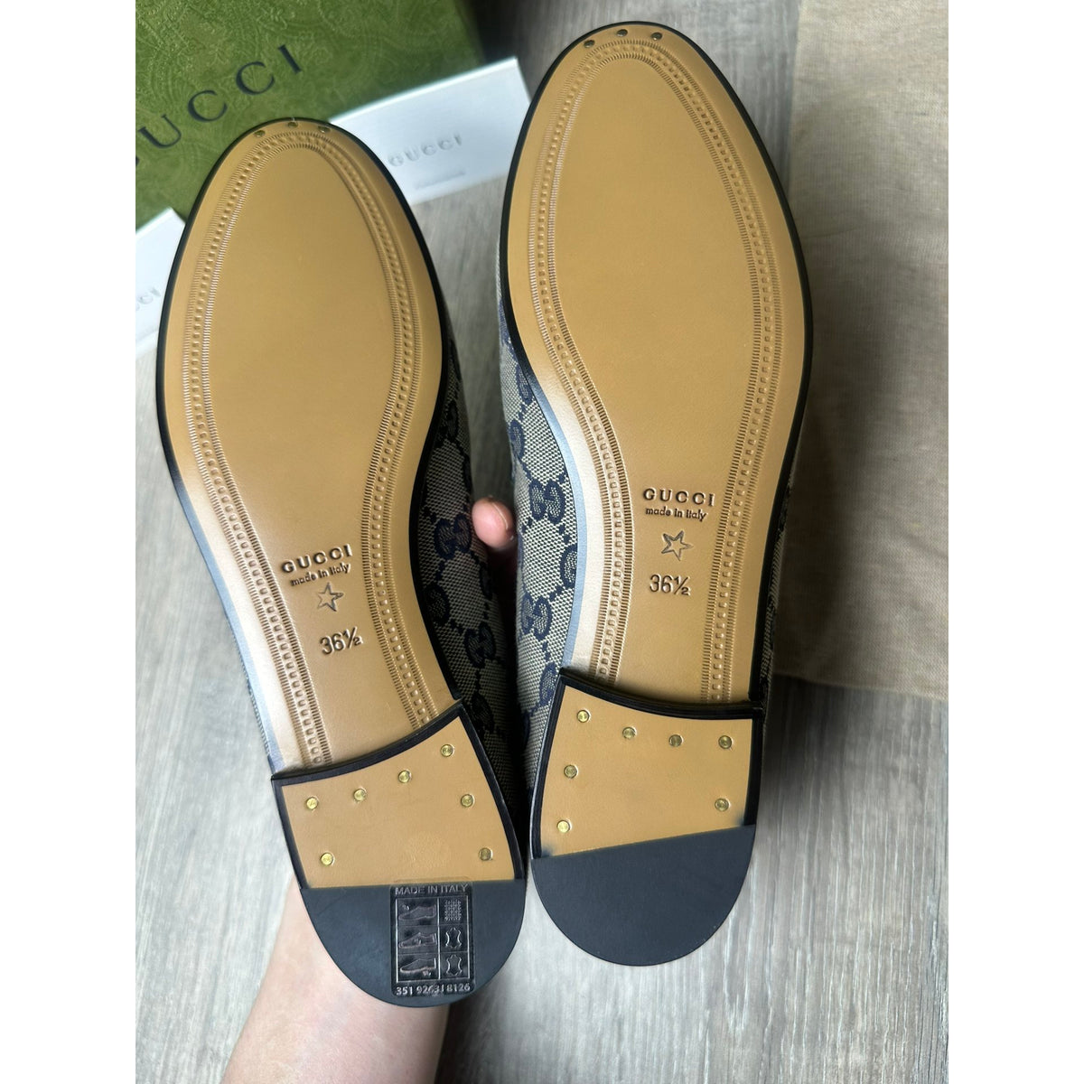 Gucci Mocassins en cuir Jordaan Marron 36.5