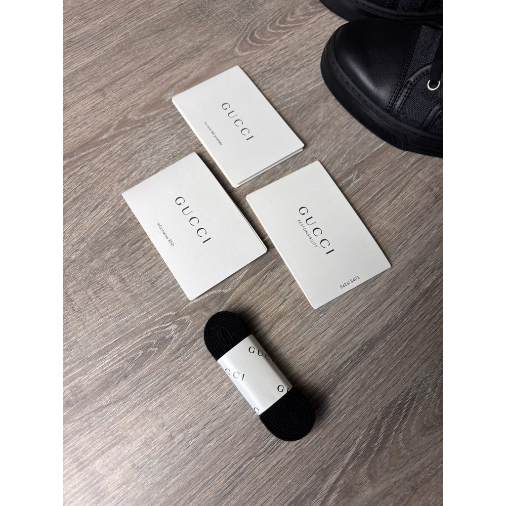 Gucci Baskets en toile Noir 35.5