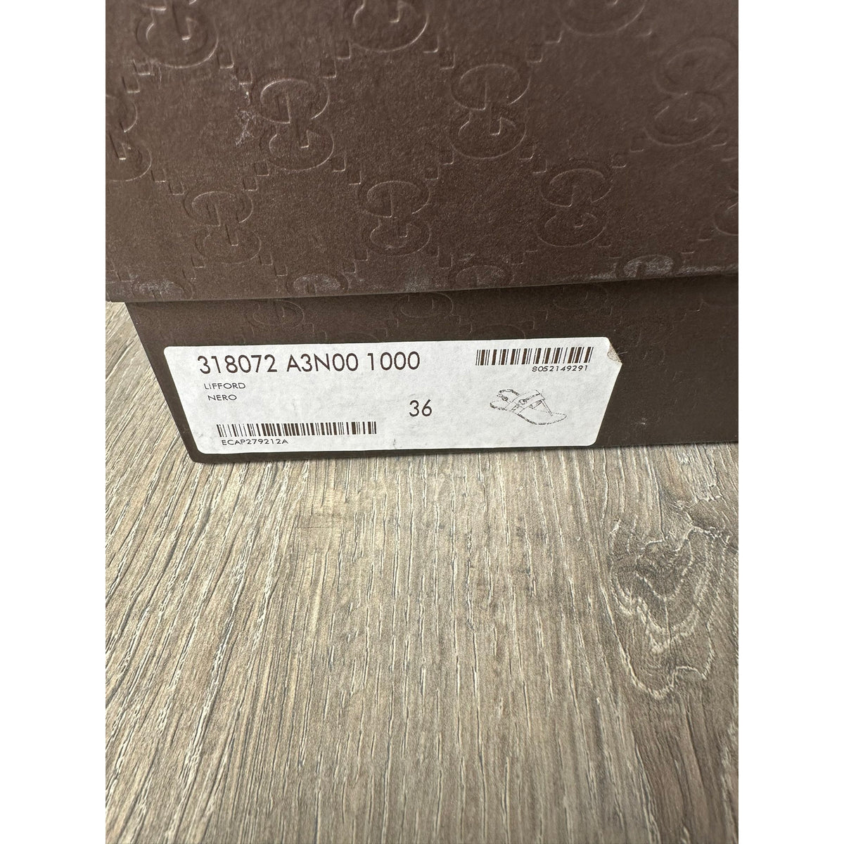 Gucci Sandales en cuir Marmont Noir 36